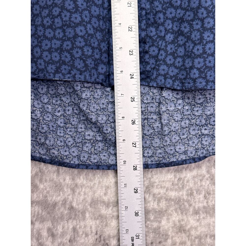 Frank & Eileen Shirt 2 / Small Womens Grayson The Hero Blue Floral Cotton Woven - Picture 6 of 8